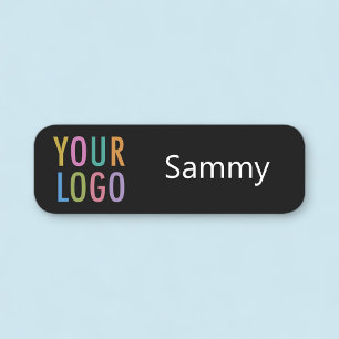 Angestellter des Nametag-Logo-Logos von Black Roun Namensschild