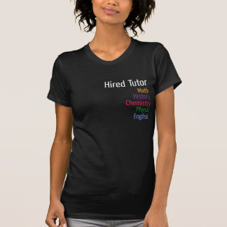 Angestellter Tutorfrauen schwarzer T - Shirt