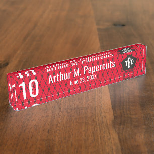Angestelltmeilensteinjahrestag 10 Jahre Geschenk Namensplakette