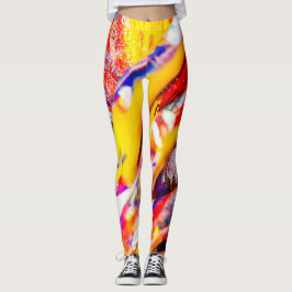 Angestrichene Abstrakte Frauen Leggings