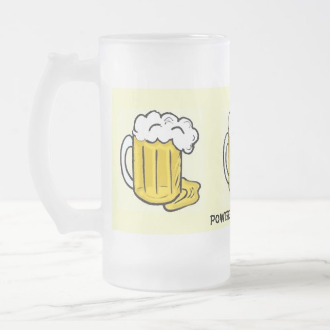 Angetrieben durch Alkohol-mattierte Bier-Tasse Mattglas Bierglas (Links)