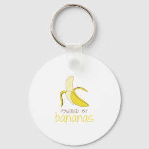 Angetrieben durch Bananen Schlüsselanhänger