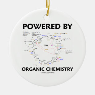 Angetrieben durch Bio Chemie (Krebs Zyklus) Keramik Ornament