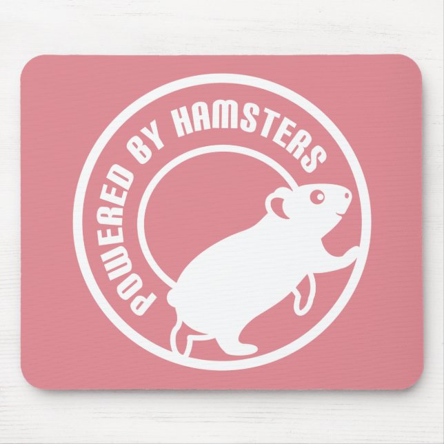 Angetrieben durch Hamster Mousepad (Vorne)