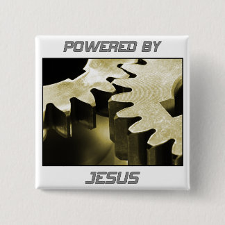 Angetrieben durch Jesus Button