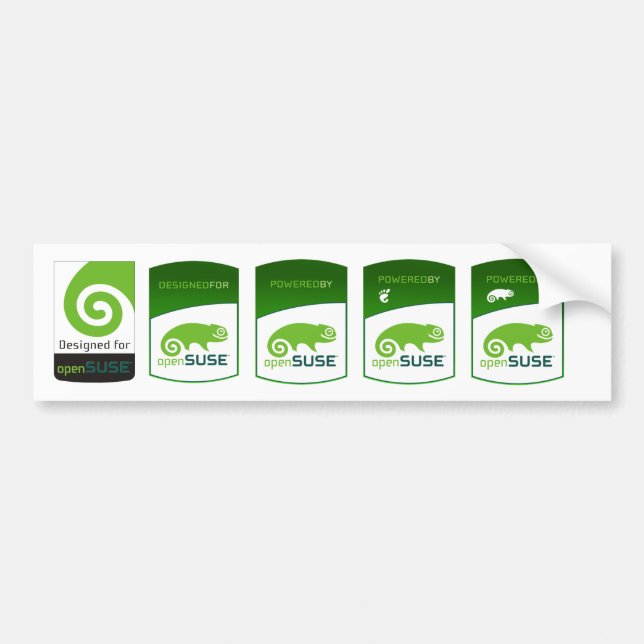 angetrieben durch opensuse Aufkleber Autoaufkleber (Vorne)