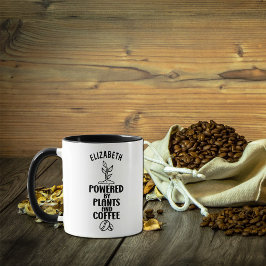 Angetrieben durch Pflanze und Kaffee, Vegan Tasse