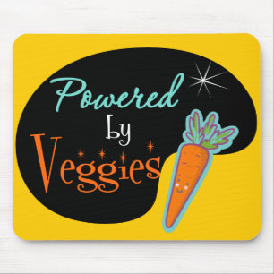 Angetrieben durch Veggies Mousepad