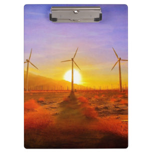 Angetrieben durch Wind Klemmbrett