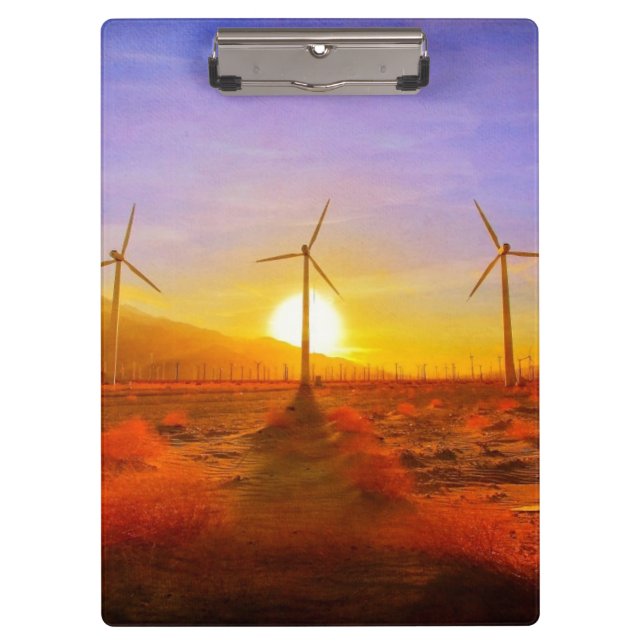 Angetrieben durch Wind Klemmbrett (Vorderseite)