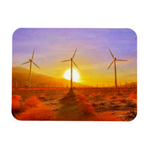 Angetrieben durch Wind Magnet