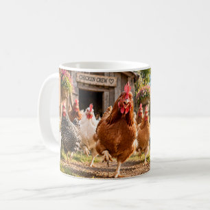 Angetrieben vom Farmleben der Hühner Kaffeetasse