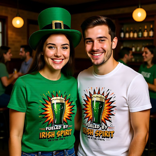 Angetrieben vom irischen Geist T-Shirt (Fueled by Irish Spirit T-Shirt)