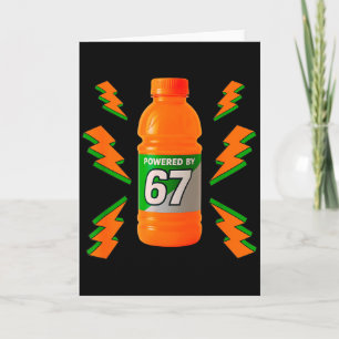 Angetrieben von 67 Aura Energie Lustig 6 7 Meme Se Karte