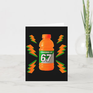 Angetrieben von 67 Aura Energie Lustig 6 7 Meme Se Karte