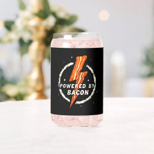 Angetrieben von Bacon Lustige Retro-Foodie-Ästheti Dosenglas