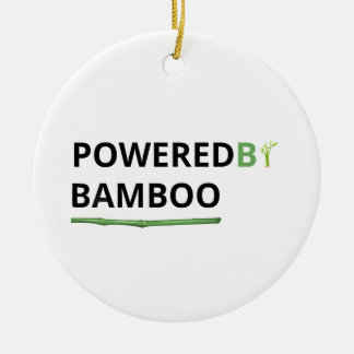 Angetrieben von Bamboo Funny Panda Zitat Keramik Ornament