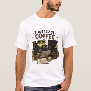 Angetrieben von Coffee Funny Programmer T-Shirt
