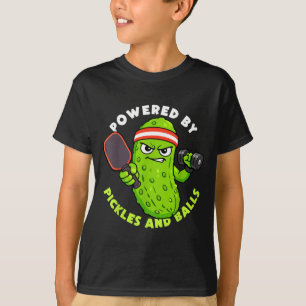 Angetrieben von eingelegten Gurken und Pickleball- T-Shirt