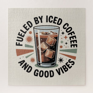 Angetrieben von Eiskaffee und guter Laune Puzzle