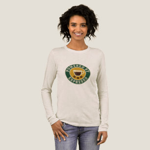 Angetrieben von Espresso Kaffeeliebhaber Geschenk Tri-Blend Shirt