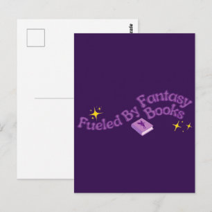 Angetrieben von Fantasy-Büchern Postkarte