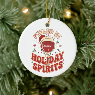 Angetrieben von festlichen Weihnachtsstimmung Lust Keramik Ornament