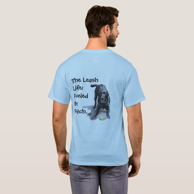 Angetrieben von Fetch T-Shirt (Schwarz voll)