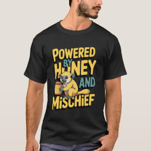 Angetrieben von Honey und Mischief Lustiger Kinkaj T-Shirt