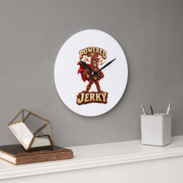 Angetrieben von Jerky Superhero Große Wanduhr