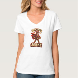 Angetrieben von Jerky Superhero T-Shirt