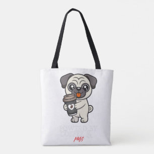 Angetrieben von Kaffee & Mopsen Süßer Mops-Hund