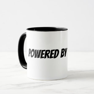 angetrieben von Kaffee Tasse