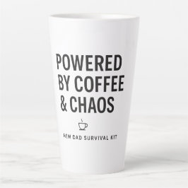 Angetrieben von Kaffee und Chaos - New Dad Surviva Milchtasse