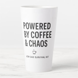 Angetrieben von Kaffee und Chaos - New Dad Surviva Milchtasse