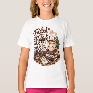 Angetrieben von Kaffee und guter Laune – Süßer Kaf T-Shirt