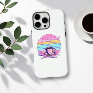 Angetrieben von Kaffee und Liebe Lustiger Mutter iPhone 16 Pro Max Hülle