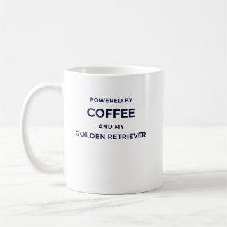 Angetrieben von Kaffee... - Weiße Tasse