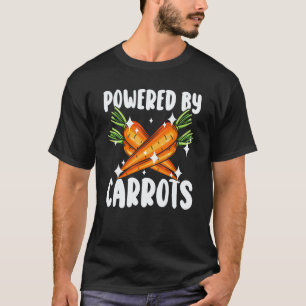 Angetrieben von Karotten Veganer Lebensmittel Lieb T-Shirt