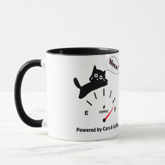 Angetrieben von Katzen & Kaffee Tasse