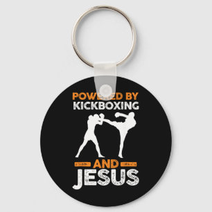 Angetrieben von Kickboxen und Jesus Schlüsselanhänger