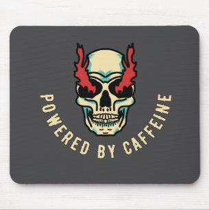 Angetrieben von Koffein - Schädel Energie Mousepad