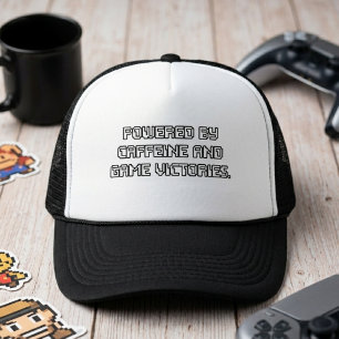 Angetrieben von Koffein und Spielesiegen Truckerkappe