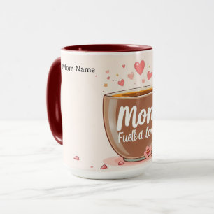 Angetrieben von Liebe & Kaffee Moderne Mama Tasse