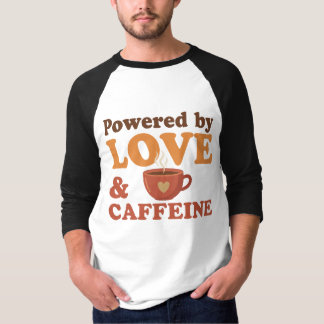 Angetrieben von Liebe und Kaffeeliebhaber T-Shirt