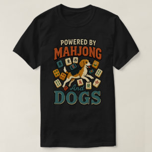 Angetrieben von Mahjong & Beagles: Pixel-Art-Hunde T-Shirt