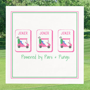 Angetrieben von Pars & Pungs / Pinker Golfcart Mah Serviette