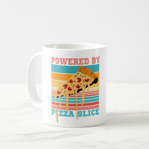 ANGETRIEBEN VON PIZZA SCHEIBE - PIZZA LIEBHABER KAFFEETASSE