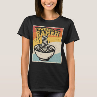 Angetrieben von Ramen Retro Vintage Nudel Bowl Pos T-Shirt