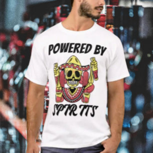 Angetrieben von Spirituosen männlich T-Shirt